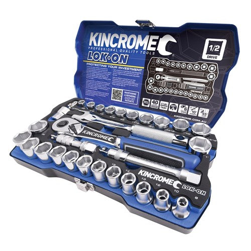 LOK-ON™ SOCKET SET 29 PIECE 12 DRIVE - METRIC & IMPERIAL 1