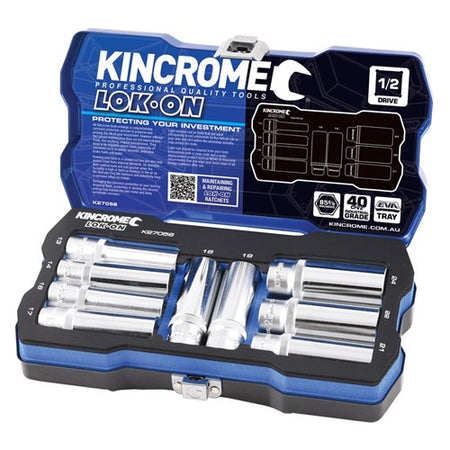 LOK-ON™ SOCKET SET 9 PIECE 12 DRIVE - METRIC 1