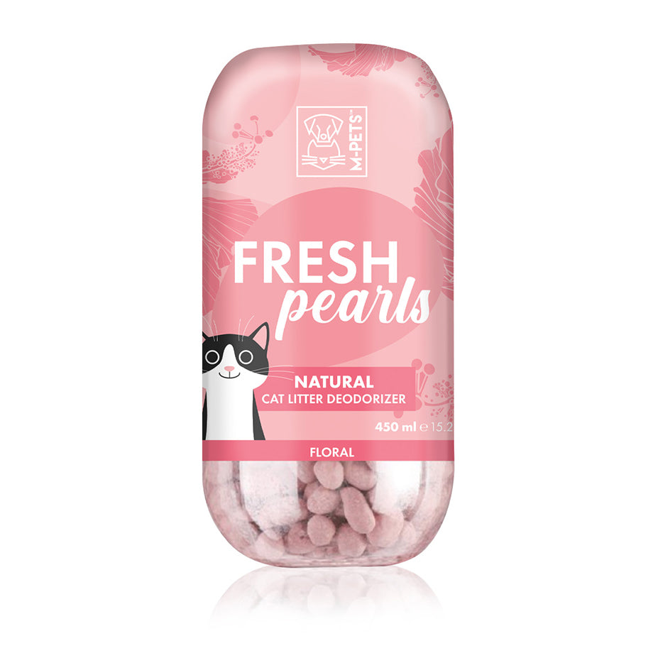 M-PETS Fresh Pearls Natural Cat Litter Deodoriser 450ml (3 Variants Available)