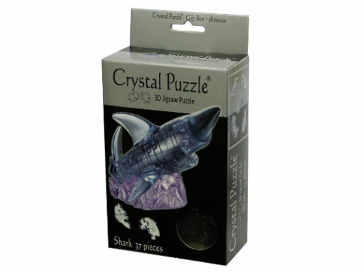 3D Black Shark Crystal Puzzle