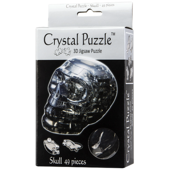 3D Black Skull Crystal Puzzle