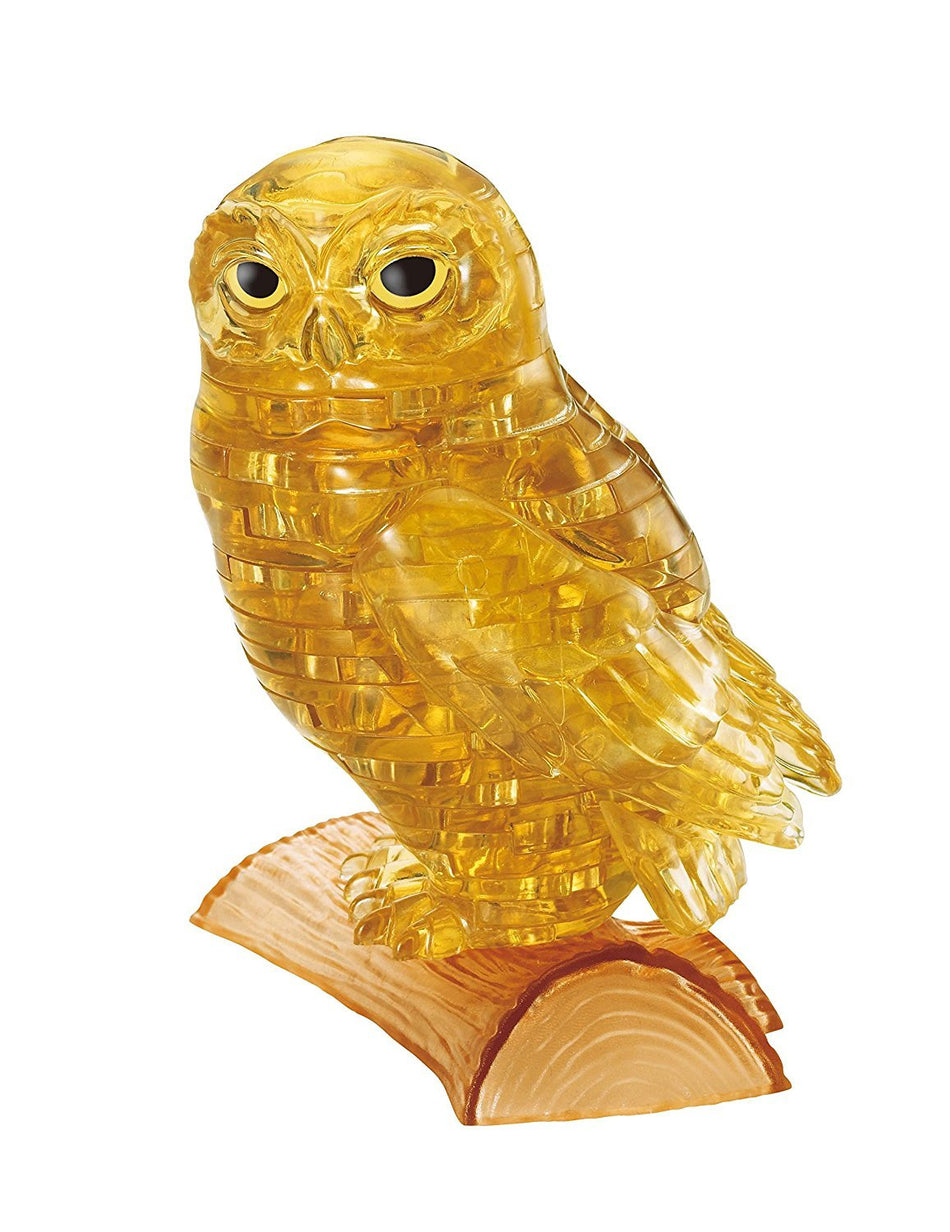 3D Gold Owl Crystal Puzzle