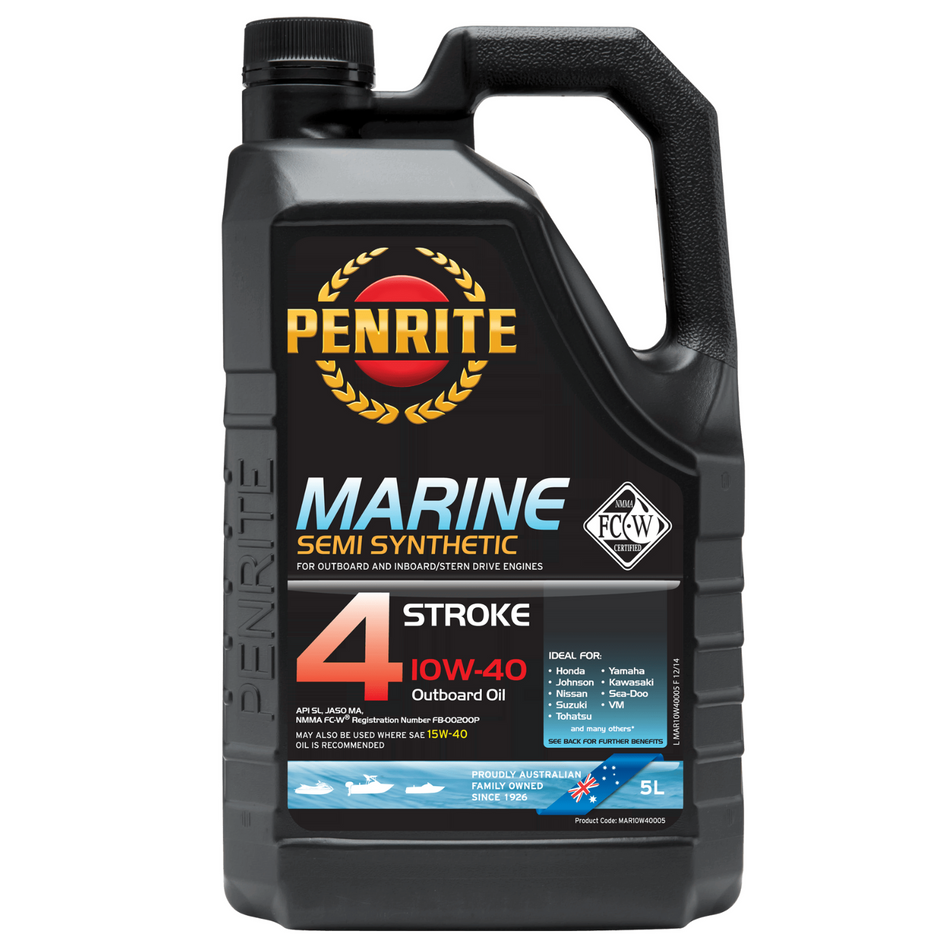 Penrite Marine Four Stroke 10W-40 (2 Sizes Available)