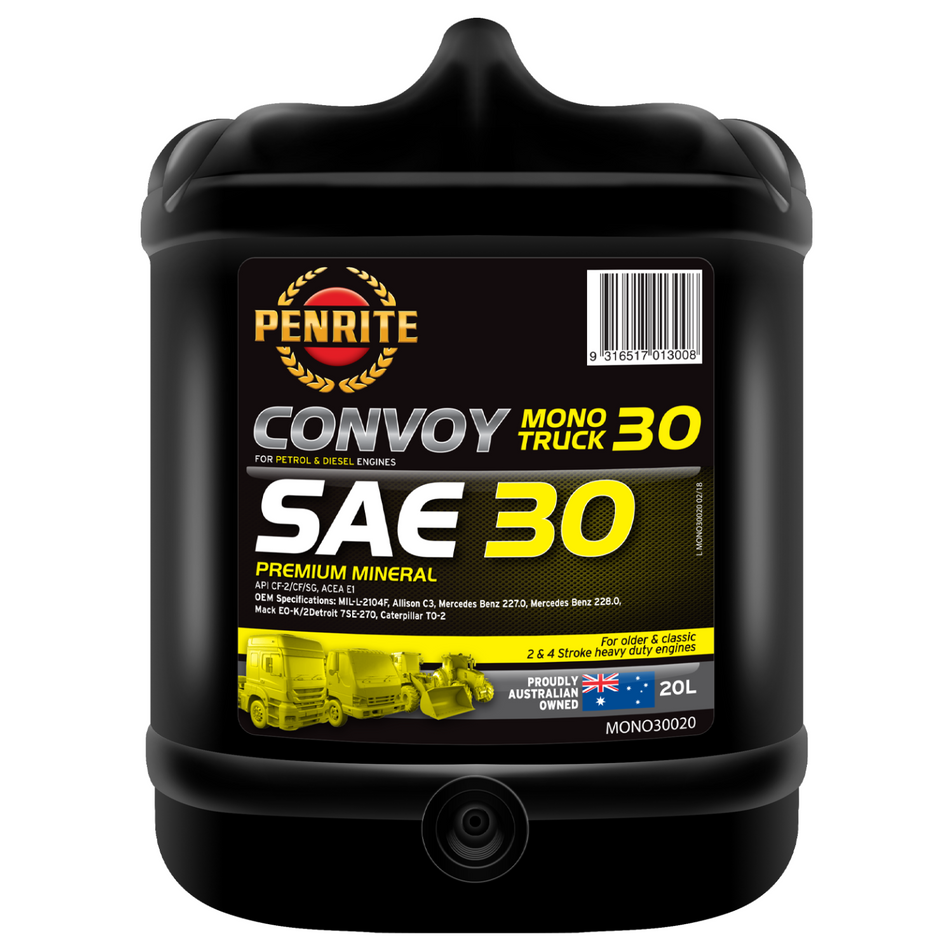 Penrite Convoy Mono Truck 20L (Mineral) (3 Styles Available)