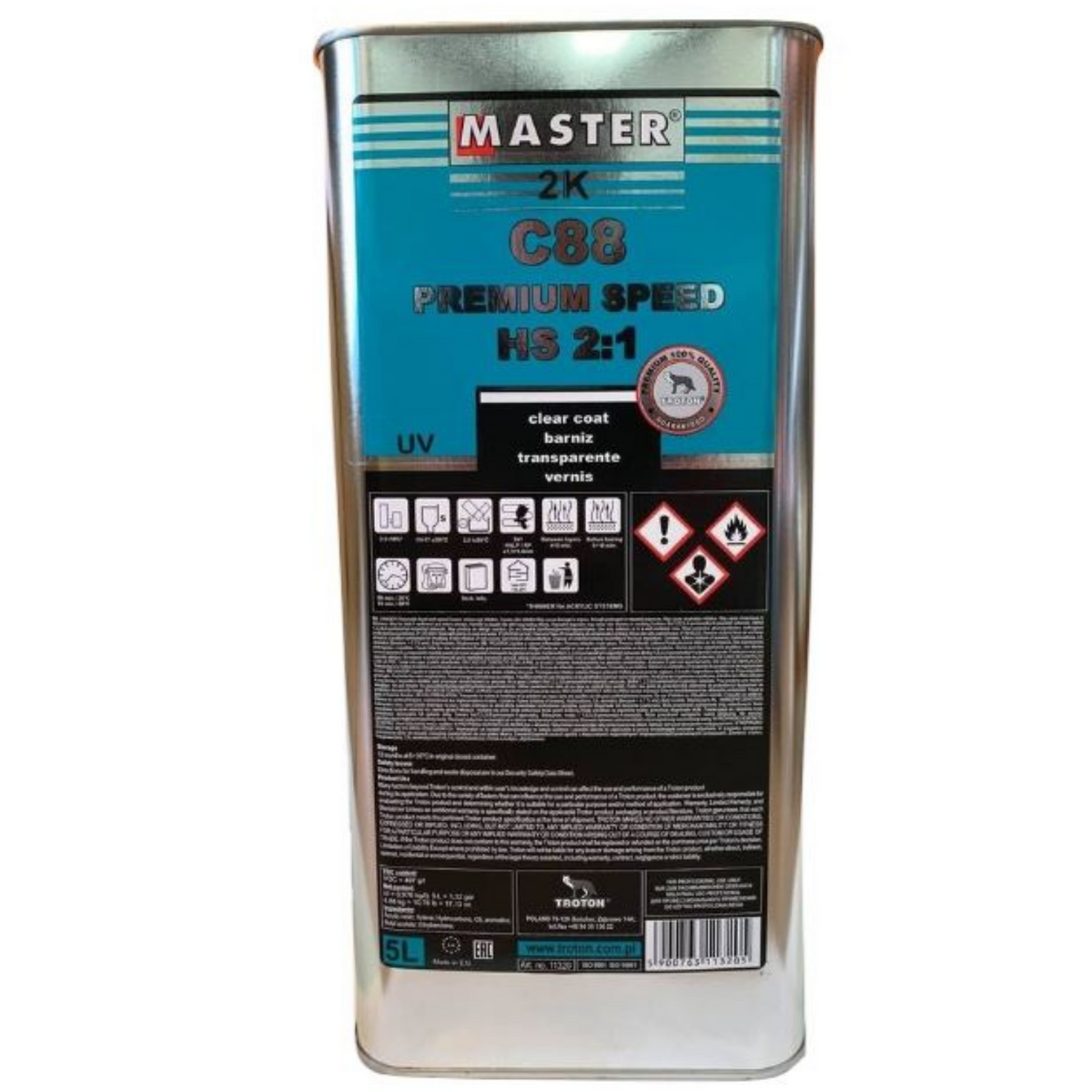 C88 Any Color Master C88 Premium HS Speed Clear 2:1 (2 Sizes Available) - Oz General ...
