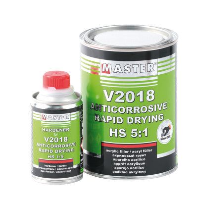 Master V2018 Rapid Drying HS Primer 1Lt - Grey