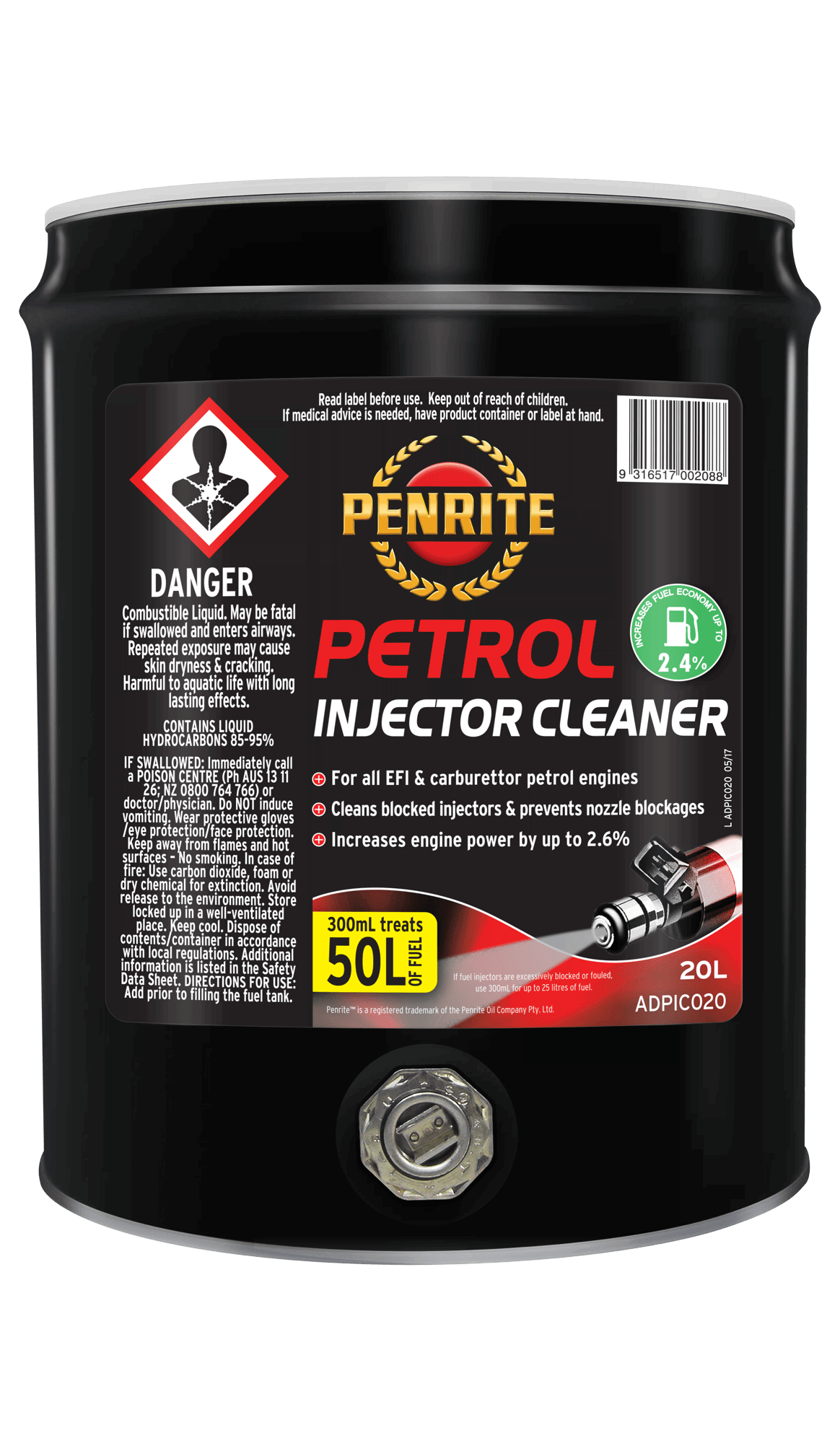 Penrite Petrol Injector Cleaner (2 Sizes Available) - Oz General Store