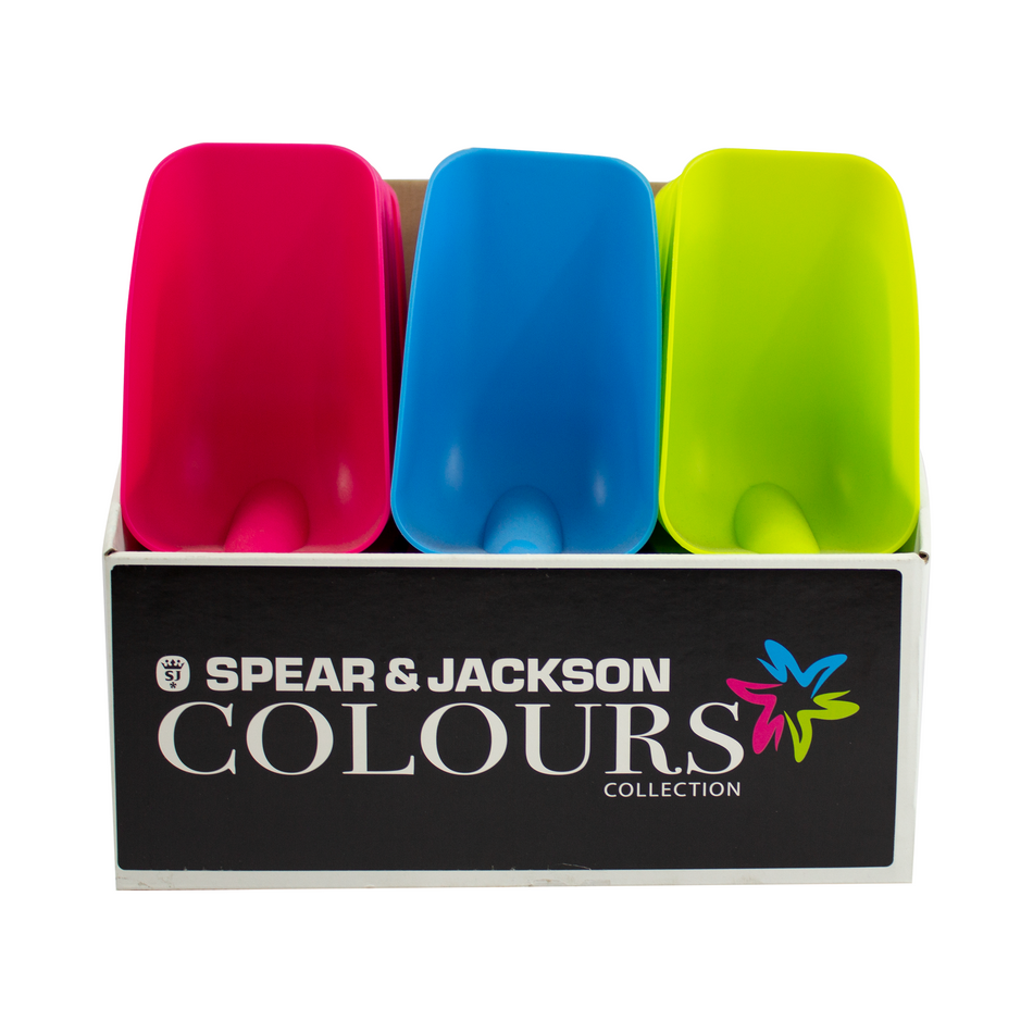 RUNOUT STOCK- Spear & Jackson Colours Plastic Scoops