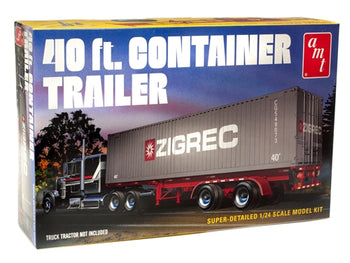 *AMT1196 40' Semi Container Trailer 1:24 Scale Model Kit - Oz General Store