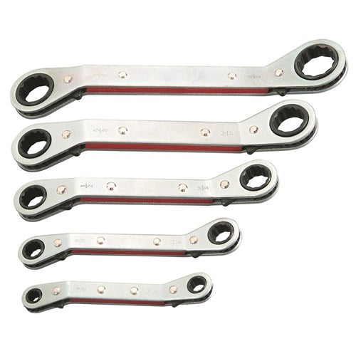 RATCHET RING SPANNER SET 5 PIECE 1