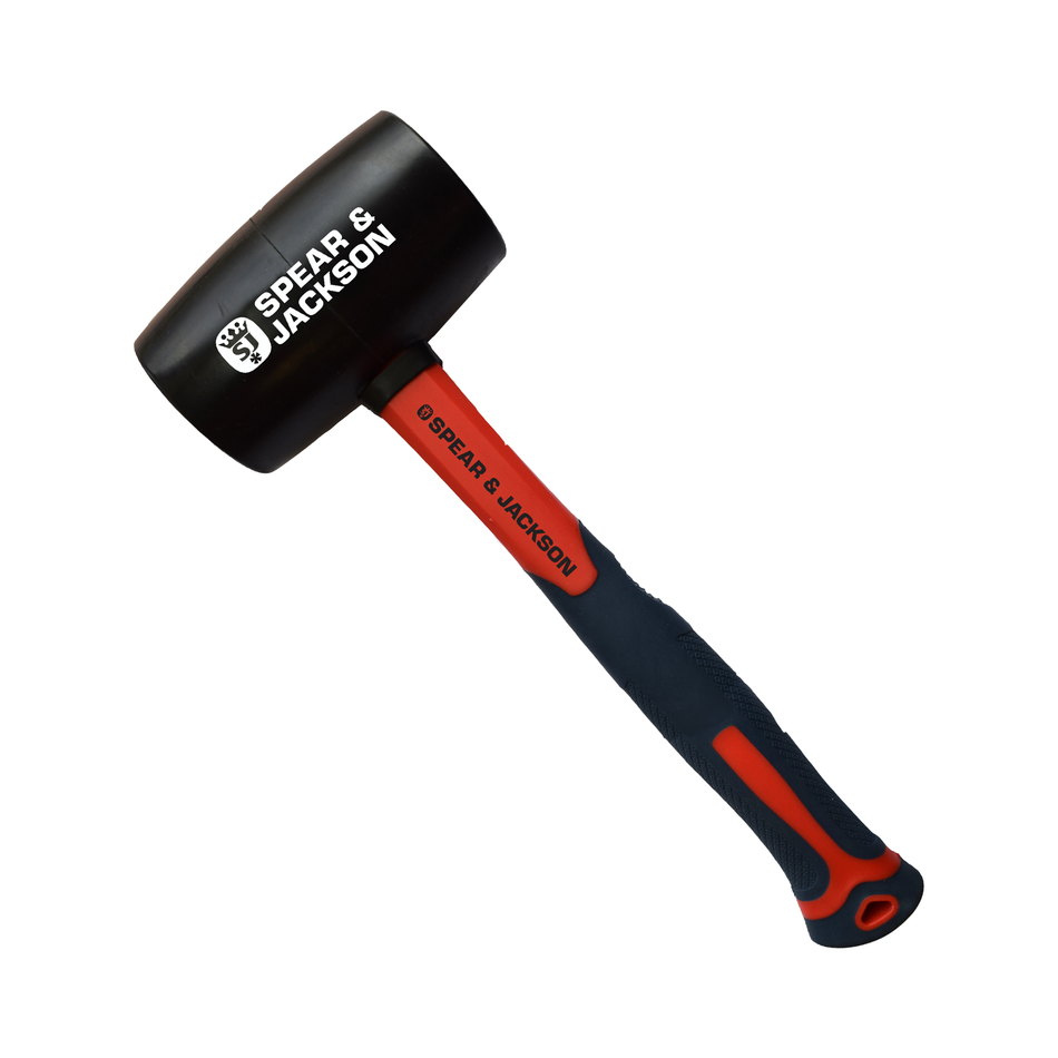 CLEARANCE- Spear & Jackson Rubber Mallet Fibreglass Handle (3 Sizes Available)