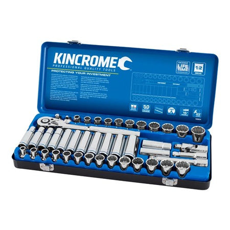 SOCKET SET 45 PIECE 12 DRIVE - METRIC & IMPERIAL 1