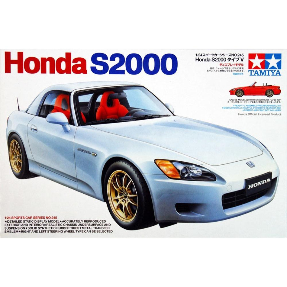 Tamiya 24245 Honda S2000 1/24 Scale Plastic Model Kit