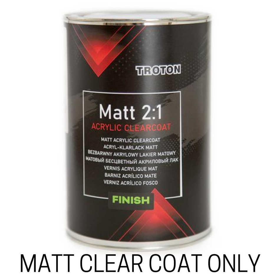 Troton Diabolic Matt Clear Coat/Hardener (2 Variants Available)