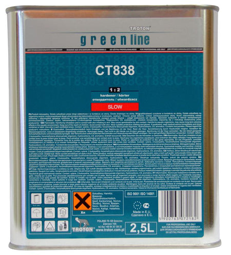 Troton CT838 MS Clear Coat Hard Hardener Slow 2.5L