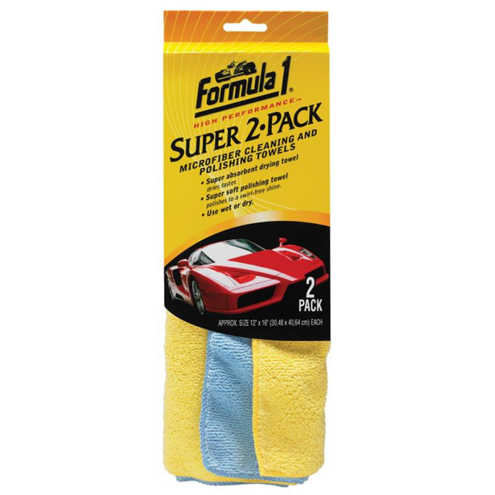 Formula 1 Super Microfibre Clean n Polish - Pack of 2 - Oz General Store