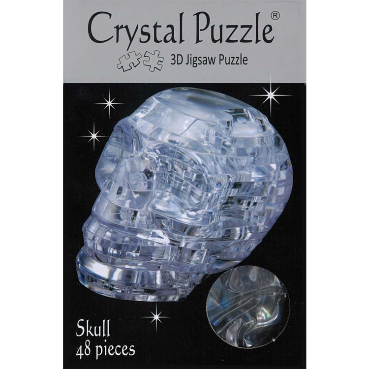 3D Clear Skull Crystal Puzzle