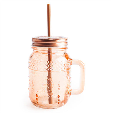 Set Of 4 Copper Look Mason Jars 1