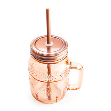 Set Of 4 Copper Look Mason Jars 3