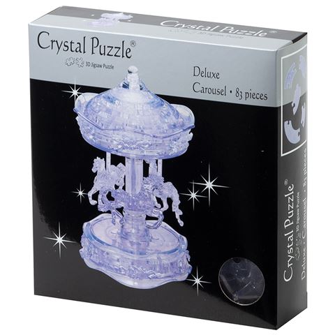 3D Clear Carousel Crystal Puzzle