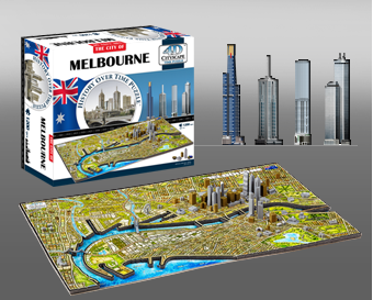 4D Cityscape: Melbourne 1200 Pieces