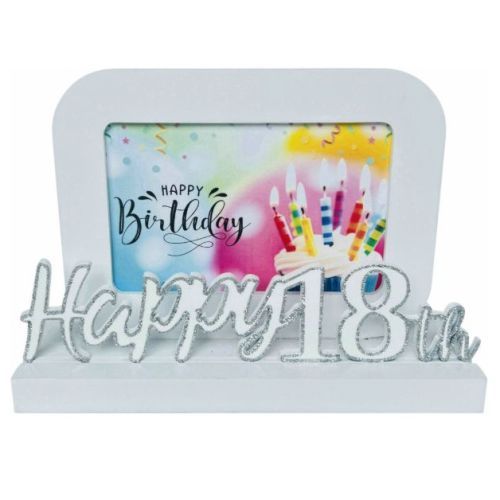 MDF White Free Standing Photo Frame (7 Styles Available)