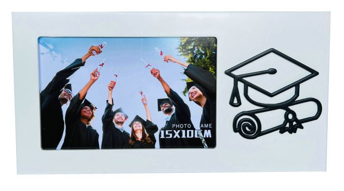 White Graduation Photo Frame