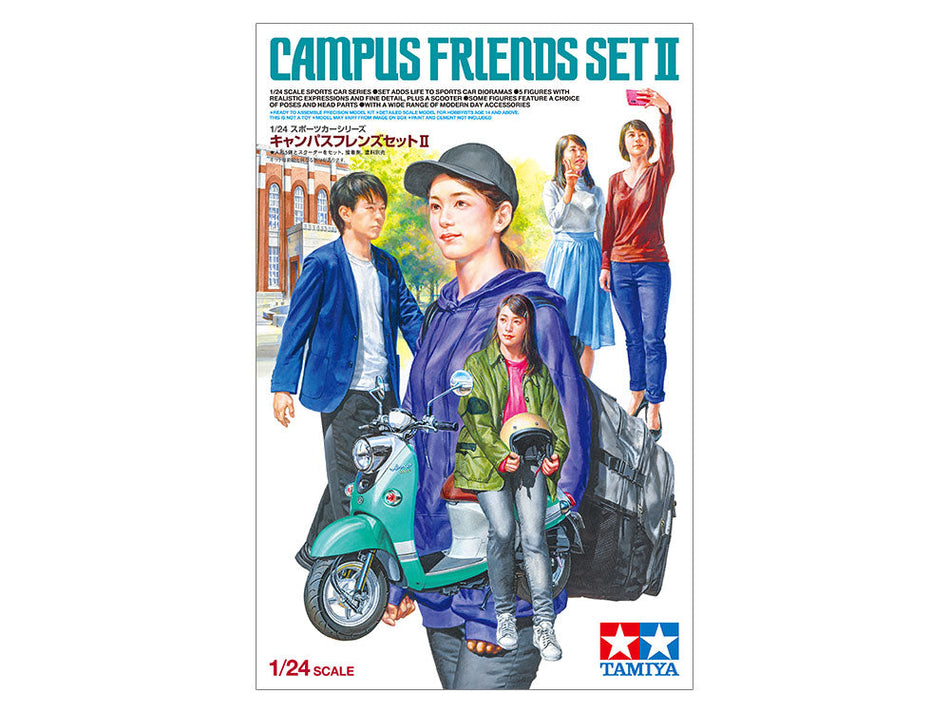 Tamiya 24356 Campus Friends SeT II Plastic Model Kit