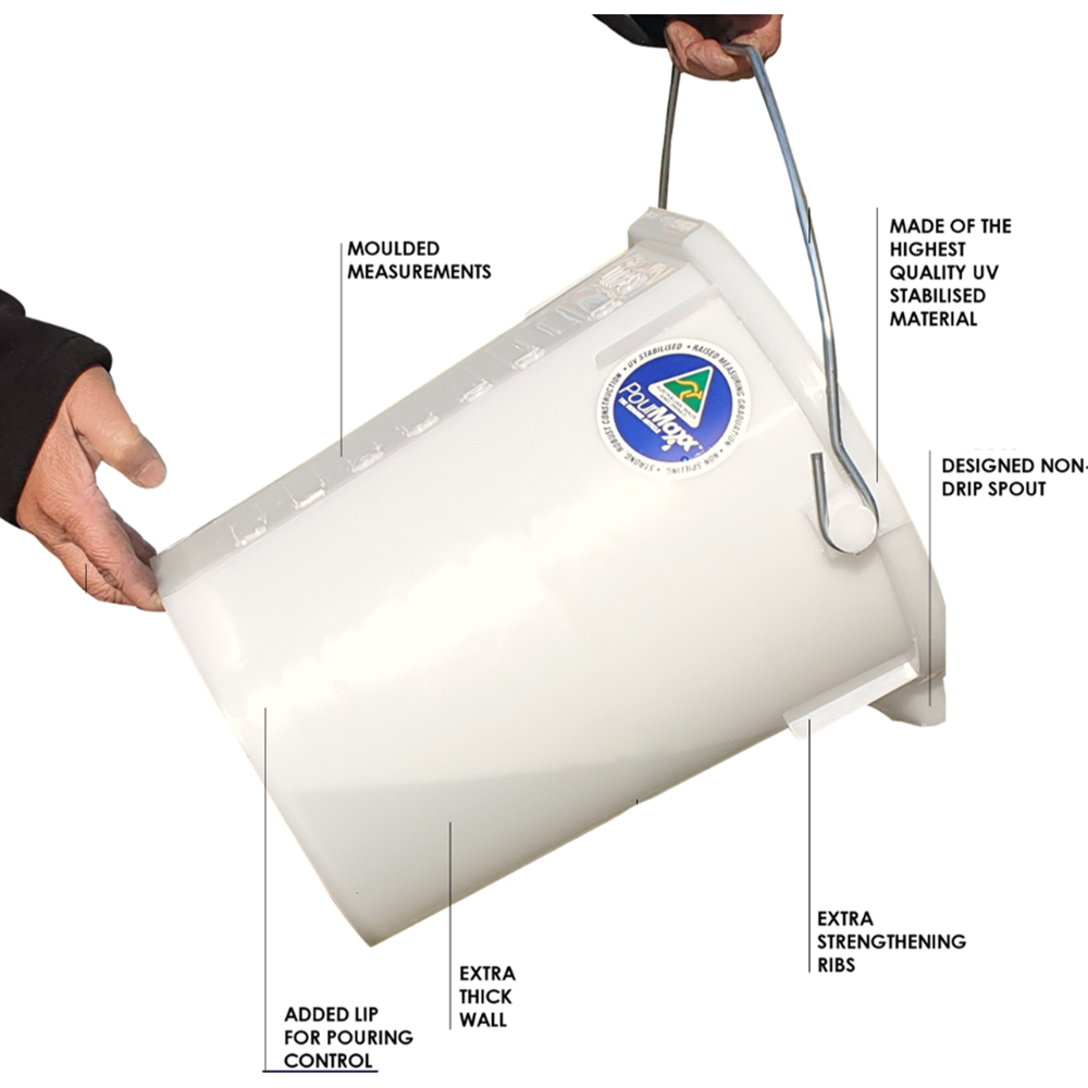 Shoof Bucket Plastic Fjord Heavy Duty diagram