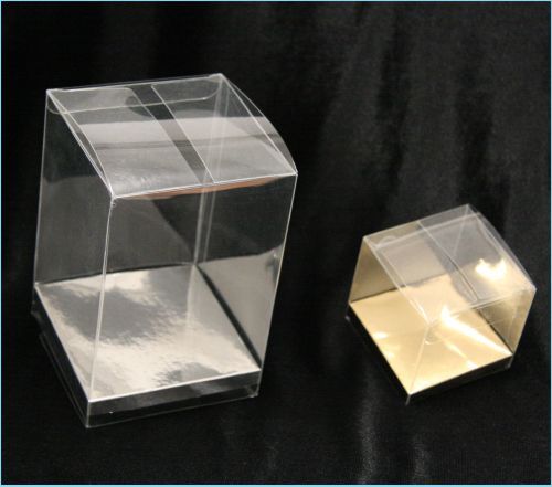 Clear PVC Gift Boxes, With or Without Base - (18 Sizes Available)