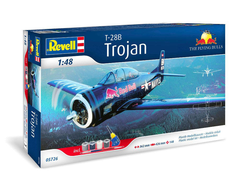 Revell 1/48  T-28B Trojan "The Flying Bulls" Plastic Model Kit