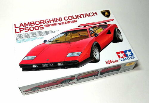 Lamborghini Countach LP500S Red Body w/Clear Coat Tamiya 25419
