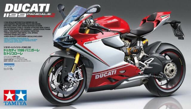 Tamiya T14132 Ducati 1199 Panigale S Tricolore 1/12 Scale Plastic Model Kit