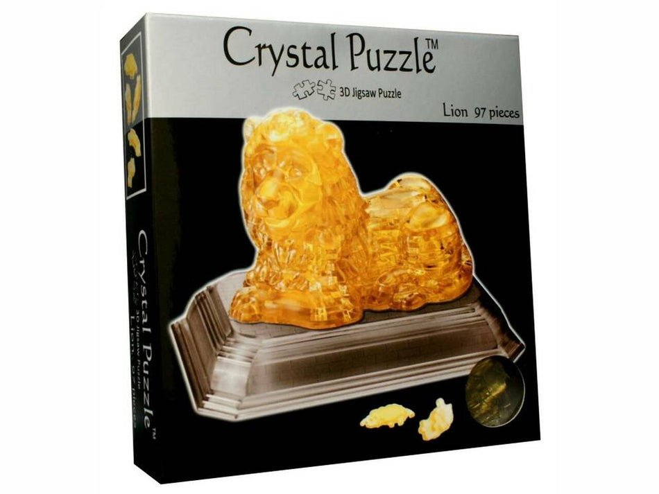 3D Gold Lion Crystal Puzzle