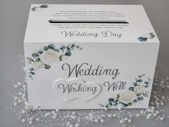 Wedding Well Wish Box With Floral Print